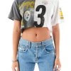 FURST OF A KIND SALE VINTAGE SPLICED CROPPED JERSEY TEE