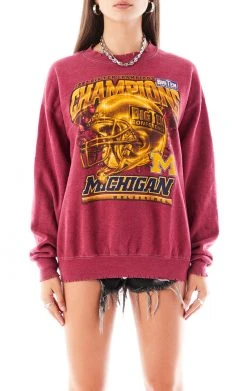 FURST OF A KIND VINTAGE RED OVERDYE SWEATSHIRT SALE