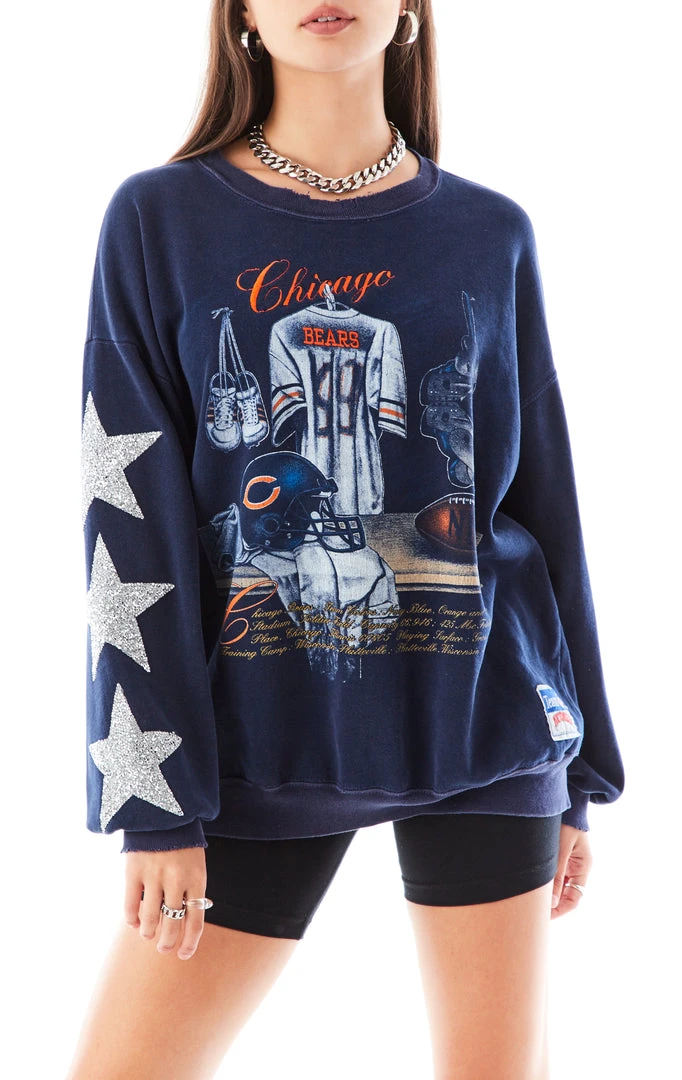 FURST OF A KIND VINTAGE SILVER STAR PATCH SWEATSHIRT VINTAGE NFL 3 FURST OF A KIND VINTAGE SILVER STAR PATCH SWEATSHIRT VINTAGE NFL