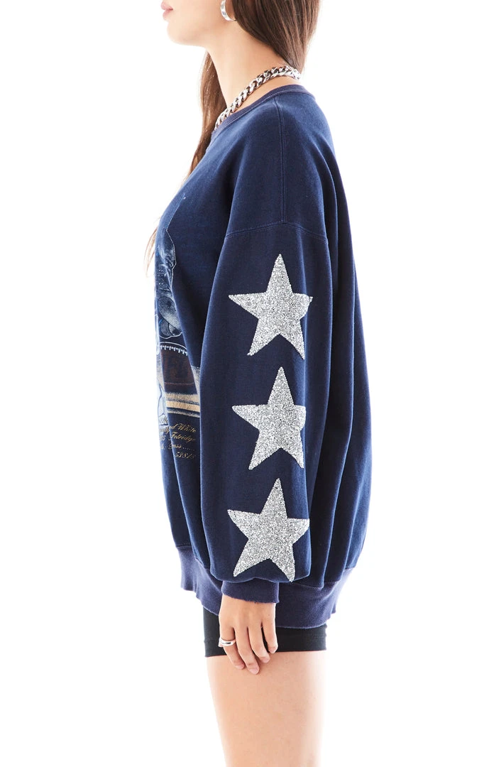 FURST OF A KIND VINTAGE SILVER STAR PATCH SWEATSHIRT VINTAGE NFL 4 FURST OF A KIND VINTAGE SILVER STAR PATCH SWEATSHIRT VINTAGE NFL
