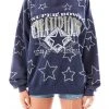 FURST OF A KIND SALE VINTAGE RHINESTONE STAR OUTLINE SWEATSHIRT