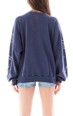FURST OF A KIND SALE VINTAGE RHINESTONE STAR OUTLINE SWEATSHIRT