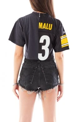 FURST OF A KIND VINTAGE SPLICED CROPPED JERSEY TEE