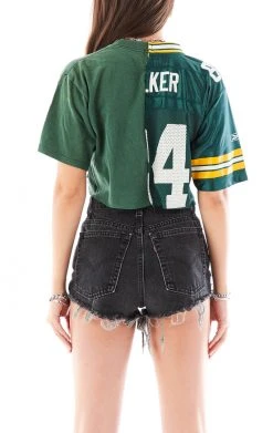 FURST OF A KIND VINTAGE SPLICED CROPPED JERSEY TEE