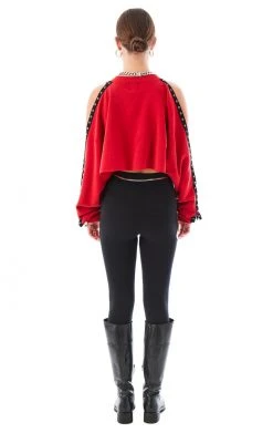 FURST OF A KIND VINTAGE CROPPED CUT OUT U-RING SWEATSHIRT SALE