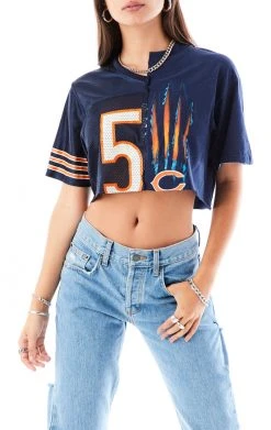 FURST OF A KIND VINTAGE SPLICED CROPPED JERSEY TEE