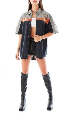 FURST OF A KIND VINTAGE HARLEY SHORT SLEEVE BUTTON DOWN