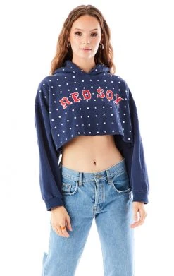 FURST OF A KIND VINTAGE RHINESTONE CROPPED HOODIE SALE
