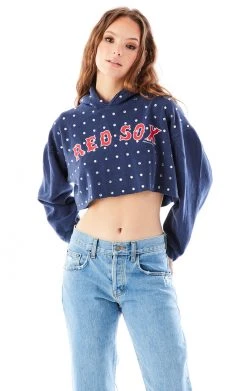 FURST OF A KIND VINTAGE RHINESTONE CROPPED HOODIE SALE