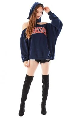 FURST OF A KIND SALE VINTAGE OPEN SHOULDER HOODIE