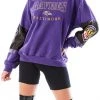 FURST OF A KIND VINTAGE SPLICED JERSEY SLEEVE AND BACK SWEATSHIRT