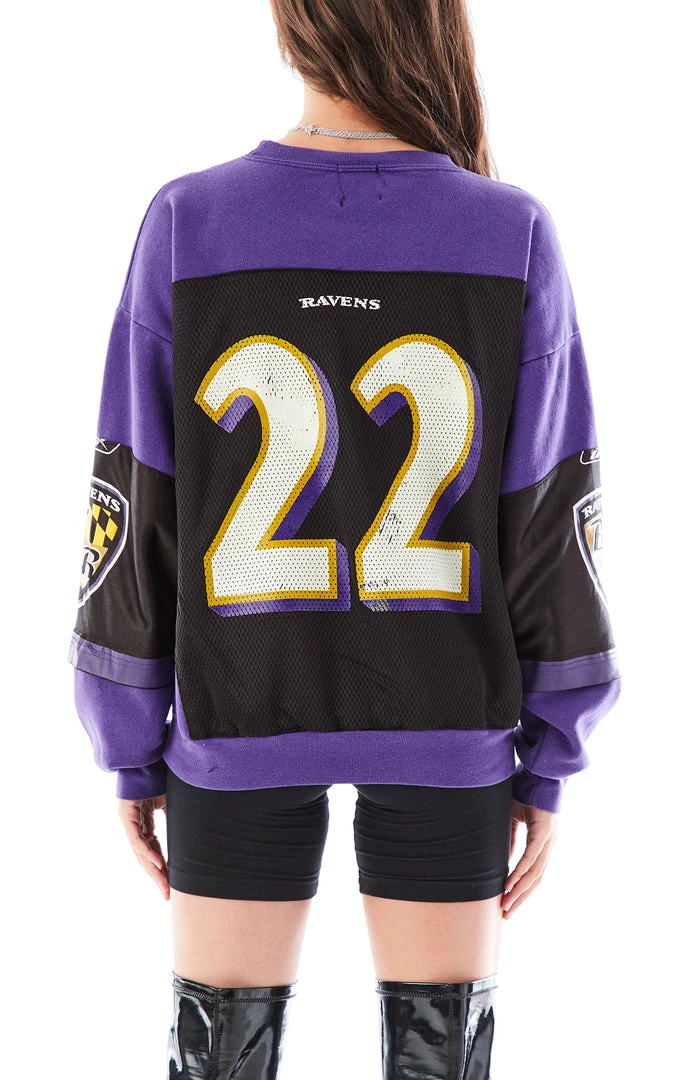 FURST OF A KIND VINTAGE SPLICED JERSEY SLEEVE AND BACK SWEATSHIRT 4 FURST OF A KIND VINTAGE SPLICED JERSEY SLEEVE AND BACK SWEATSHIRT