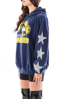 FURST OF A KIND VINTAGE SILVER STAR PATCH HOODIE VINTAGE SPORTS