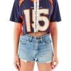 FURST OF A KIND VINTAGE NFL VINTAGE CHAIN LACE UP JERSEY TEE