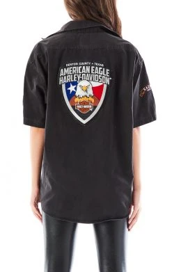 FURST OF A KIND VINTAGE HARLEY SHORT SLEEVE BUTTON DOWN