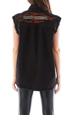 FURST OF A KIND VINTAGE HARLEY SLEEVELESS BUTTON DOWN 7 FURST OF A KIND VINTAGE HARLEY SLEEVELESS BUTTON DOWN