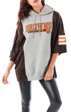 FURST OF A KIND SALE VINTAGE VERTICAL SPLICED JERSEY HOODIE