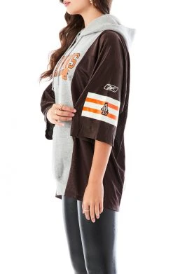 FURST OF A KIND SALE VINTAGE VERTICAL SPLICED JERSEY HOODIE