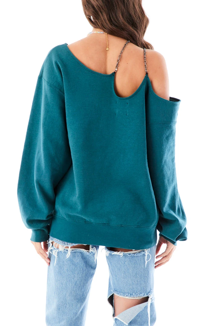 FURST OF A KIND VINTAGE ONE SHOULDER DOUBLE CHAIN SWEATSHIRT SALE 5 FURST OF A KIND VINTAGE ONE SHOULDER DOUBLE CHAIN SWEATSHIRT SALE