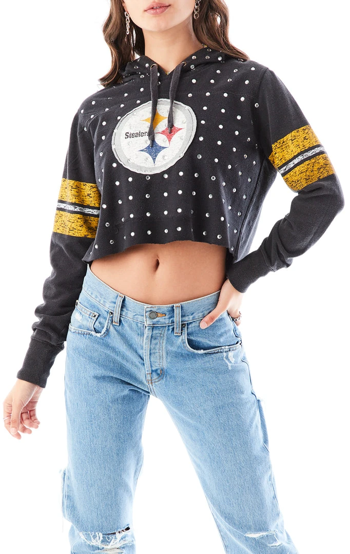 FURST OF A KIND VINTAGE RHINESTONE CROPPED HOODIE 3 FURST OF A KIND VINTAGE RHINESTONE CROPPED HOODIE