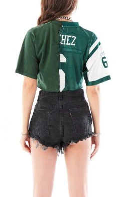 FURST OF A KIND VINTAGE SPLICED CROPPED JERSEY TEE SALE