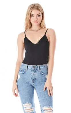 COMMANDO SALE SLINKY KNIT V-CAMI BODYSUIT