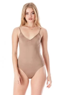 COMMANDO SLINKY KNIT V-CAMI BODYSUIT