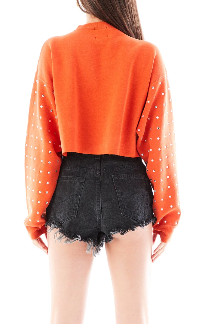 FURST OF A KIND VINTAGE ALLOVER RHINESTONE CROPPED SWEATSHIRT 4 FURST OF A KIND VINTAGE ALLOVER RHINESTONE CROPPED SWEATSHIRT