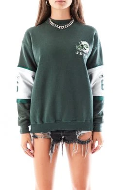 FURST OF A KIND VINTAGE SPLICED JERSEY SLEEVE AND BACK SWEATSHIRT