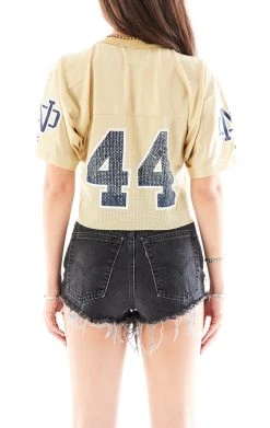 FURST OF A KIND VINTAGE CHAIN LACE UP JERSEY TEE