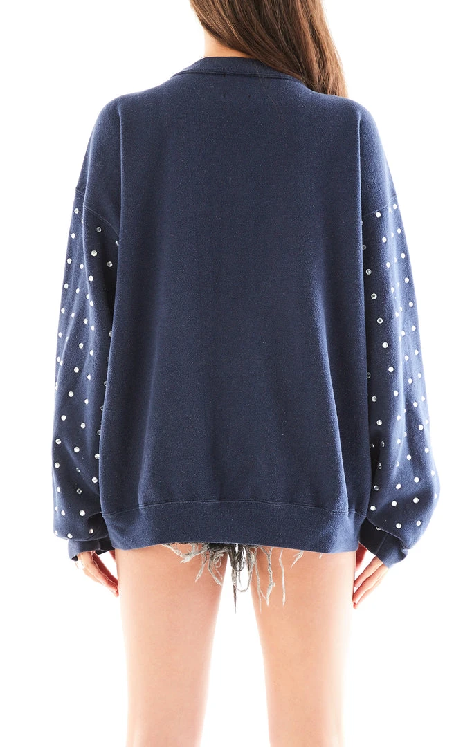 FURST OF A KIND VINTAGE ALLOVER RHINESTONE SWEATSHIRT VINTAGE COLLEGE 4 FURST OF A KIND VINTAGE ALLOVER RHINESTONE SWEATSHIRT VINTAGE COLLEGE