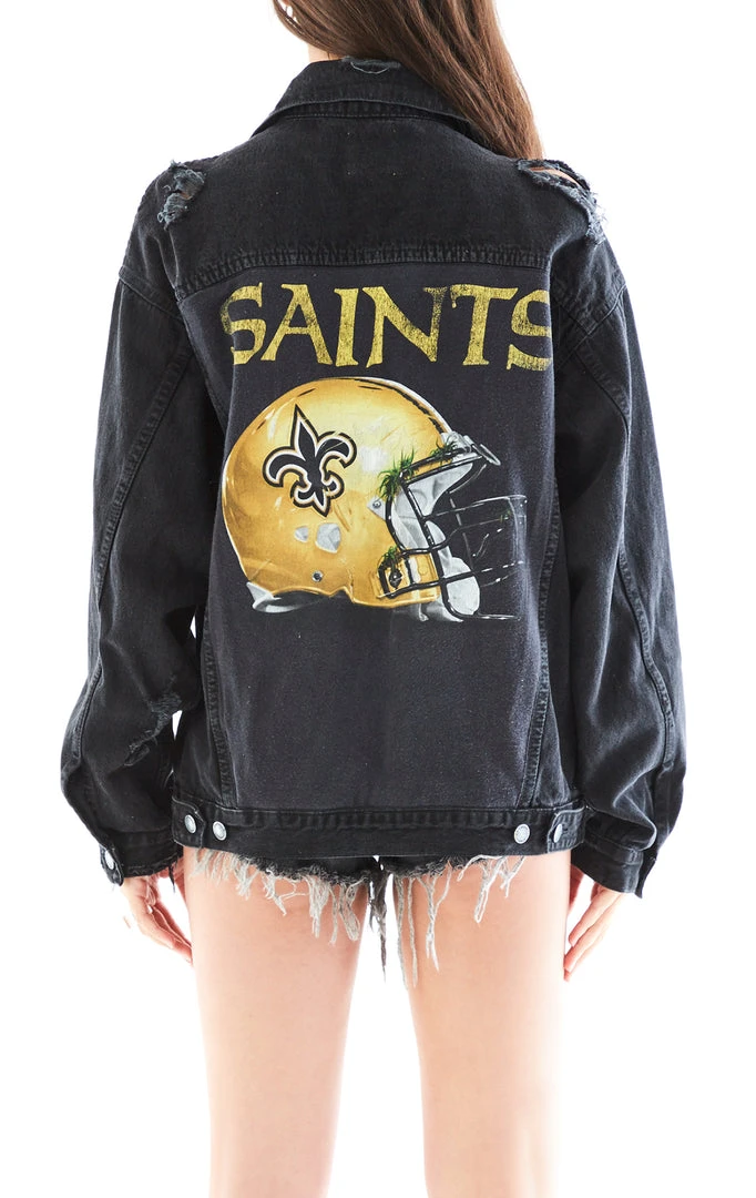 FURST OF A KIND VINTAGE GRAPHIC BACK INSERT DENIM JACKET 3 FURST OF A KIND VINTAGE GRAPHIC BACK INSERT DENIM JACKET