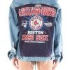 FURST OF A KIND VINTAGE GRAPHIC BACK INSERT DENIM JACKET