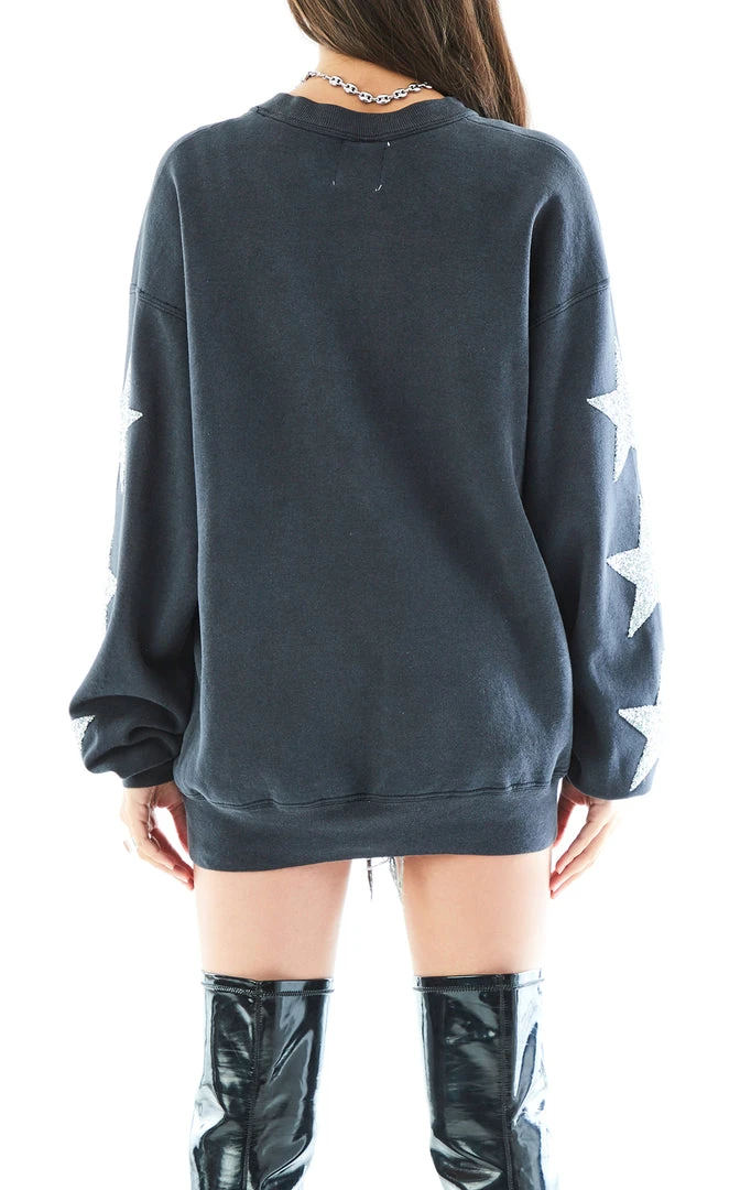 FURST OF A KIND VINTAGE SPORTS VINTAGE SILVER STAR PATCH SWEATSHIRT 4 FURST OF A KIND VINTAGE SPORTS VINTAGE SILVER STAR PATCH SWEATSHIRT