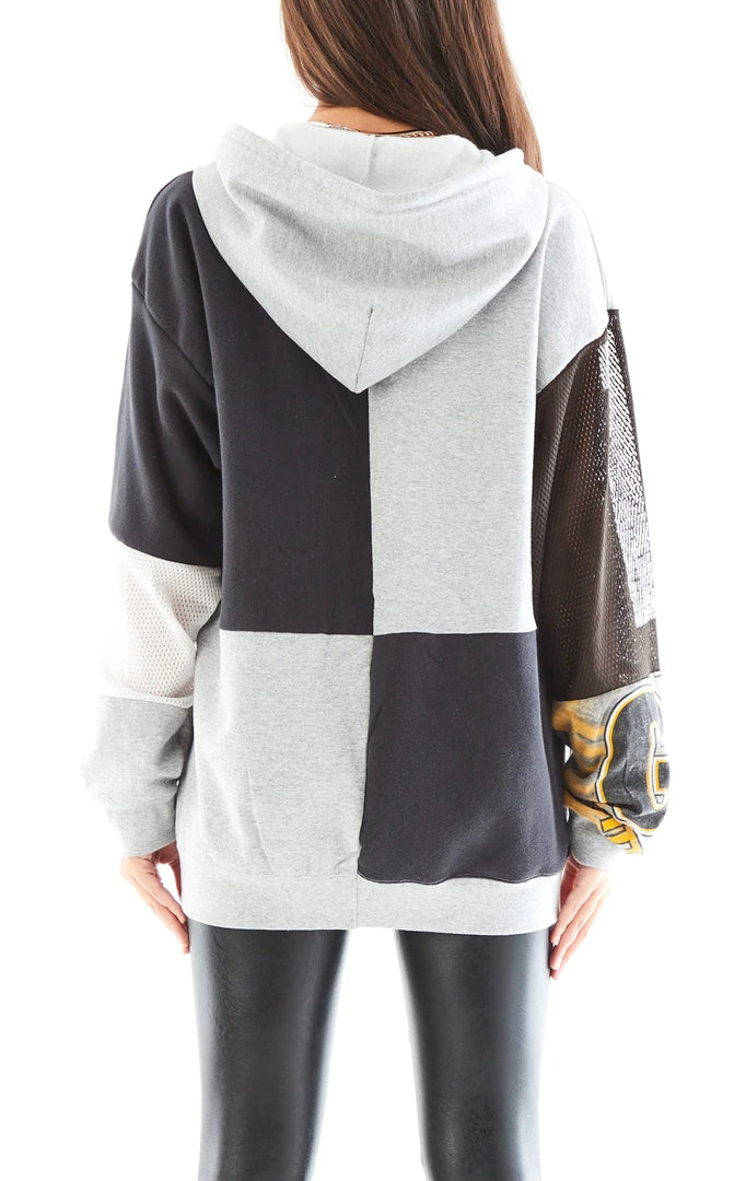 FURST OF A KIND VINTAGE NFL VINTAGE SPLICED PATCHWORK ZIP UP HOODIE 7 FURST OF A KIND VINTAGE NFL VINTAGE SPLICED PATCHWORK ZIP UP HOODIE