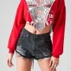 FURST OF A KIND SALE VINTAGE SPLICED V CROPPED SWEATSHIRT 2 FURST OF A KIND SALE VINTAGE SPLICED V CROPPED SWEATSHIRT