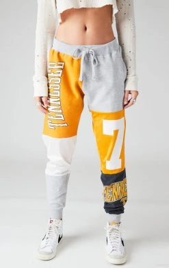 FURST OF A KIND VINTAGE SPLICED PATCHWORK SWEATPANTS VINTAGE COLLEGE