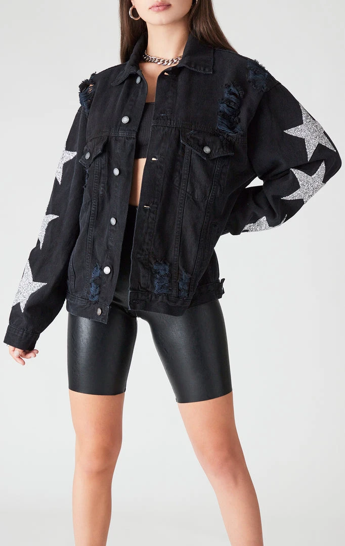 FURST OF A KIND VINTAGE DENIM JACKETS VINTAGE GRAPHIC BACK INSERT STAR PATCH DENIM JACKET 4 FURST OF A KIND VINTAGE DENIM JACKETS VINTAGE GRAPHIC BACK INSERT STAR PATCH DENIM JACKET