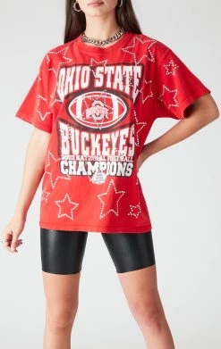 FURST OF A KIND VINTAGE RHINESTONE STAR OUTLINE TEE SALE