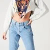 FURST OF A KIND VINTAGE SPLICED V CROPPED SWEATSHIRT SALE
