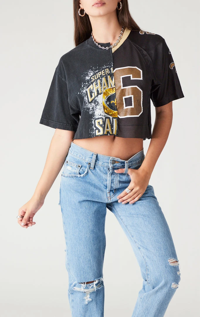 FURST OF A KIND SALE VINTAGE SPLICED CROPPED JERSEY TEE 3 FURST OF A KIND SALE VINTAGE SPLICED CROPPED JERSEY TEE