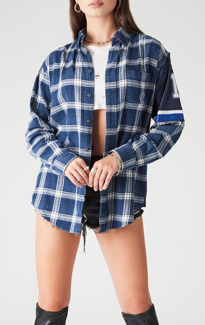 FURST OF A KIND SALE VINTAGE JERSEY SLEEVE AND BACK INSERT PLAID SHIRT 4 FURST OF A KIND SALE VINTAGE JERSEY SLEEVE AND BACK INSERT PLAID SHIRT