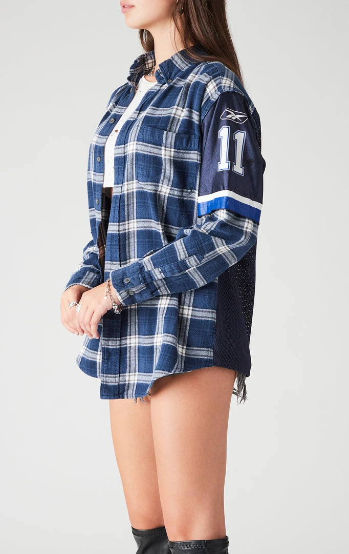 FURST OF A KIND SALE VINTAGE JERSEY SLEEVE AND BACK INSERT PLAID SHIRT 5 FURST OF A KIND SALE VINTAGE JERSEY SLEEVE AND BACK INSERT PLAID SHIRT