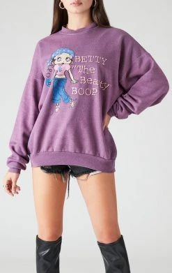 FURST OF A KIND VINTAGE PURPLE OVERDYE SWEATSHIRT