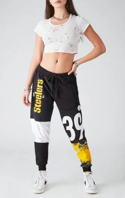 FURST OF A KIND VINTAGE SPLICED PATCHWORK SWEATPANTS VINTAGE NFL