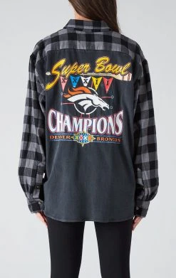 FURST OF A KIND VINTAGE TEE BACK INSERT PLAID SHIRT