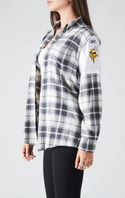 FURST OF A KIND VINTAGE JERSEY SLEEVE AND BACK INSERT PLAID SHIRT SALE 7 FURST OF A KIND VINTAGE JERSEY SLEEVE AND BACK INSERT PLAID SHIRT SALE