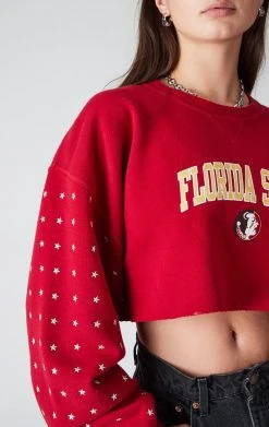 FURST OF A KIND VINTAGE STAR STUD CROPPED SWEATSHIRT