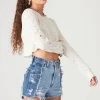 FURST OF A KIND VINTAGE SPLICED DENIM SHORTS VINTAGE DENIM SHORTS