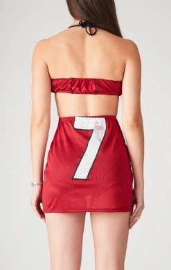 FURST OF A KIND VINTAGE DRESSES VINTAGE CUT OUT JERSEY HALTER DRESS